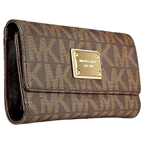 michael kors brown jet set wallet purse|Michael Kors vanilla jet set.